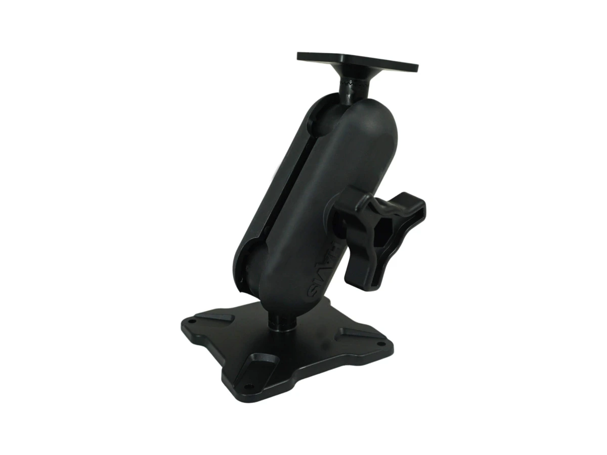 [DBM-1150-KS-0103] Dual Ball Mount with 1.50" Knob-Style Standard Housing, One Standard AMPS Plate & One Standard VESA 75 Plate