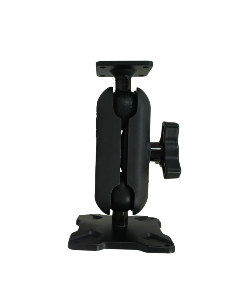 [DBM-1150-KS-0103] Dual Ball Mount with 1.50" Knob-Style Standard Housing, One Standard AMPS Plate & One Standard VESA 75 Plate