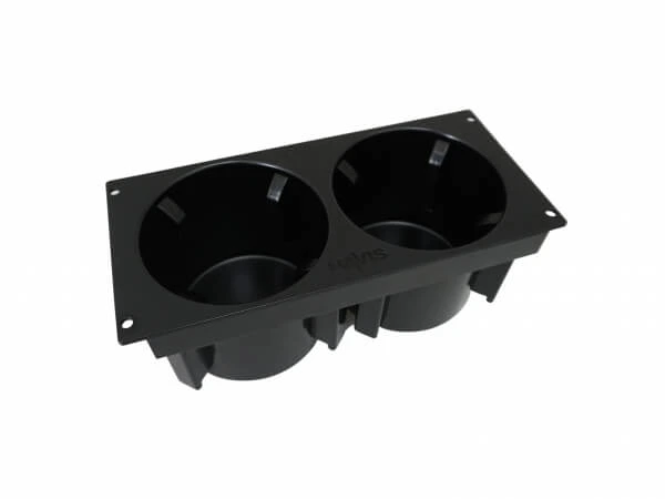 [CUP2-1004] - 4" Mounting Space Self-Adjusting Double Cup Holder (Fixed Mount)