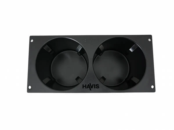 [CUP2-1004] - 4" Mounting Space Self-Adjusting Double Cup Holder (Fixed Mount)