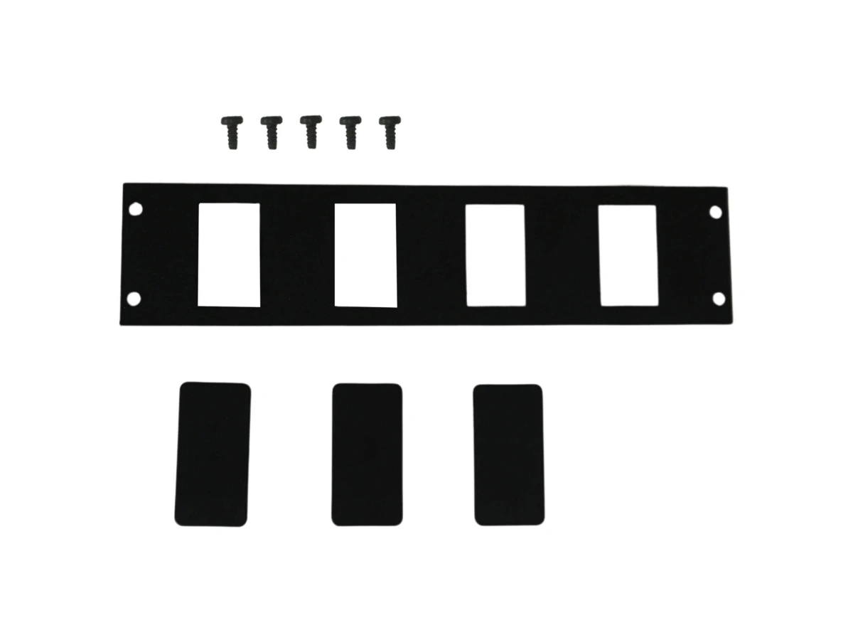 [C-BL-4] Console Accessory Bracket Kit with 3 Blanks for Rectangular Accessories