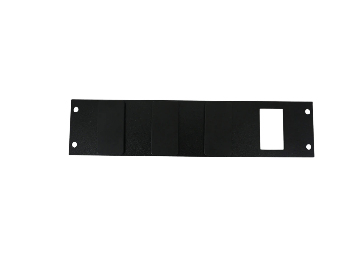 [C-BL-4] Console Accessory Bracket Kit with 3 Blanks for Rectangular Accessories