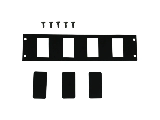 [C-BL-4] Console Accessory Bracket Kit with 3 Blanks for Rectangular Accessories