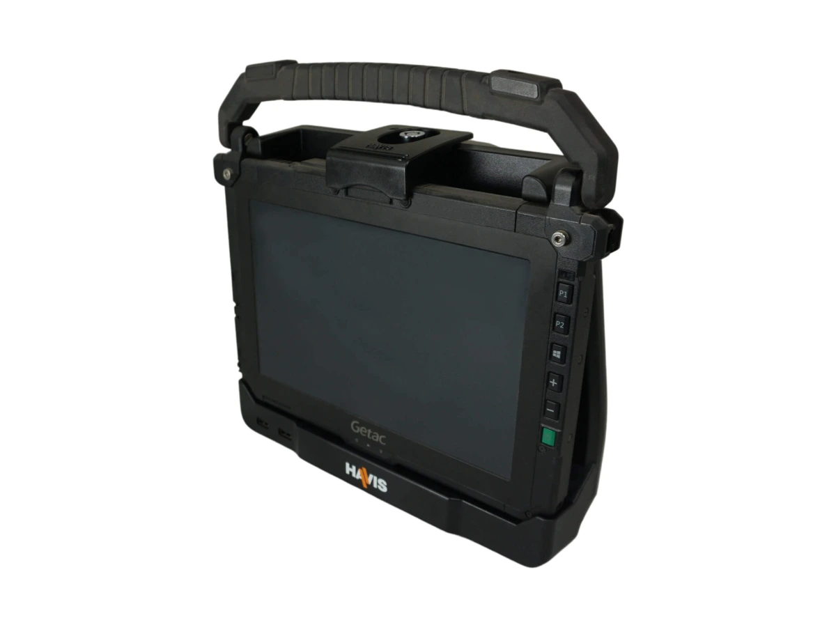 [PKG-DS-GTC-1103-3] - Package – Cradle For Getac UX10 Tablet With Pass-Thru Antenna Connections & Power Supply Mounting Brackets