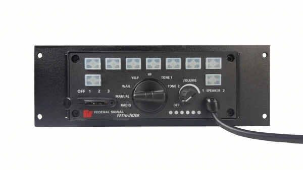 [C-EB30-FSP-1P] - 1-Piece Equipment Mounting Bracket, 3" Mounting Space, Fits Federal Signal Pathfinder PF200 Switch Panel
