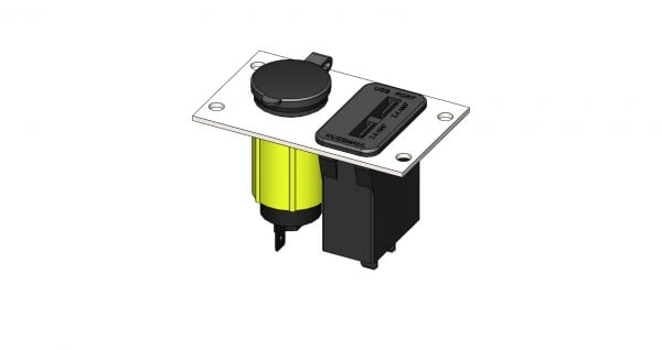 [C-W-LP1-USB] - DISCONTINUED – Single Lighter Plug and Single USB Bracket for Wide VSW Consoles