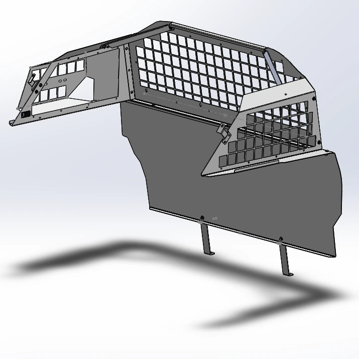 [TP-20-FDUV-FX] - 2020+ Ford Police Interceptor Utility Cargo Partition with Fire Extinguisher Bracket