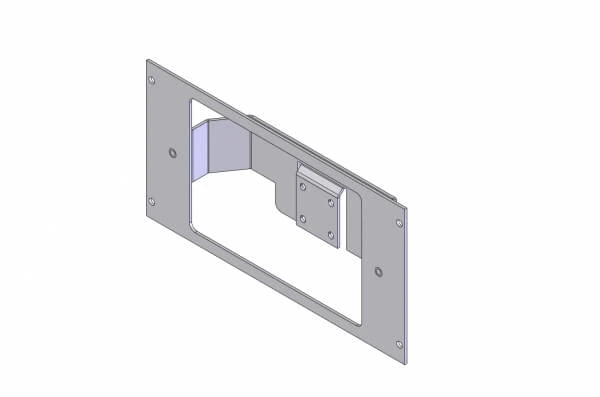 [C-EB45-L3F-1P] - OBSOLETE – 1-Piece Equipment Mounting Bracket, 4.5" Mounting Space, Fits L3 Mobile-Vision Flashback 3 Display