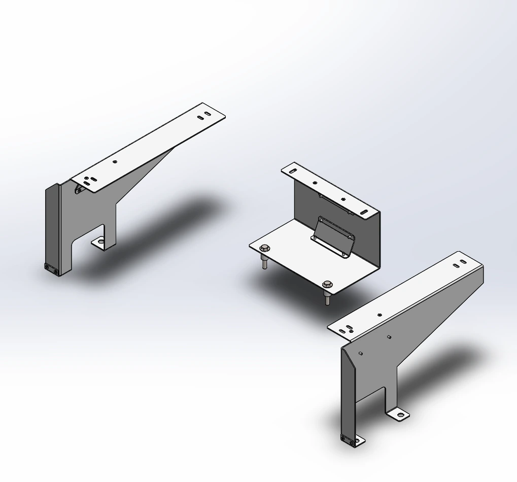 [SB-UV20-BKT] - Eco Line Cargo Mounting Brackets 2020+ Ford Police Interceptor UV Specific