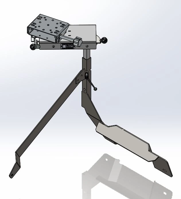 [CM-PSDR-SL-LED] - Dodge RAM Passenger Seat Computer Mount with Rotating & Extendable Slide-Arm