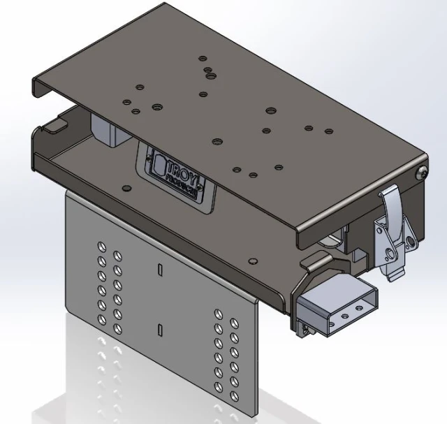 [AC-PENPRTR-90] - Low-Profile 90 Degree Console Rear Printer Mount and Printer Housing
