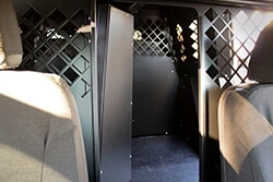 [K9-A-109-B] - OBSOLETE – Dual K9 Divider With Door For 2015-2020 Chevrolet Tahoe Extended K9 – Black