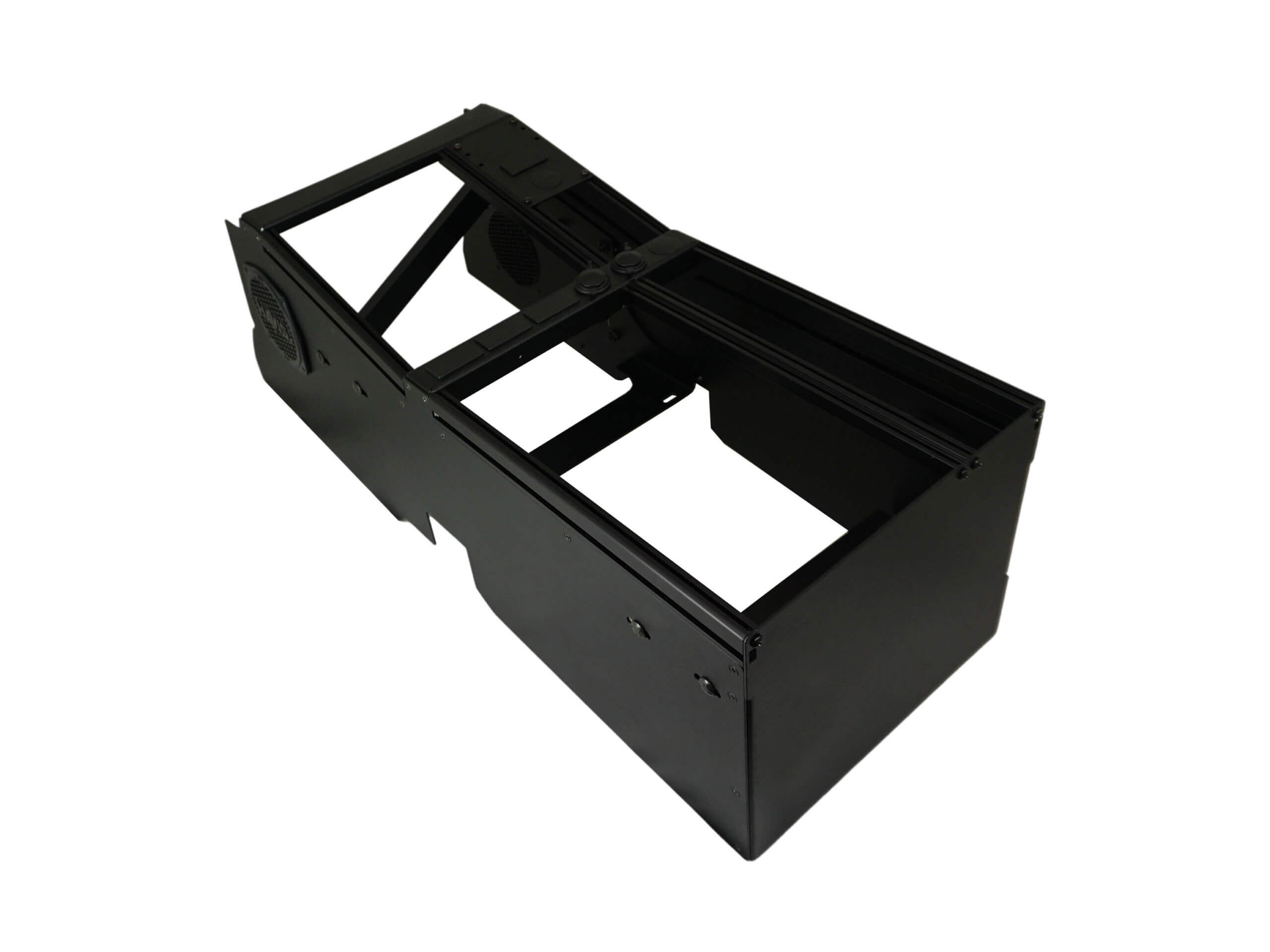 [C-VSW-1014-RAM] Vehicle-Specific 24" Wide Angled Console for 2022-2024 RAM DJ 2500 without Manual Transfer case shifter and OEM