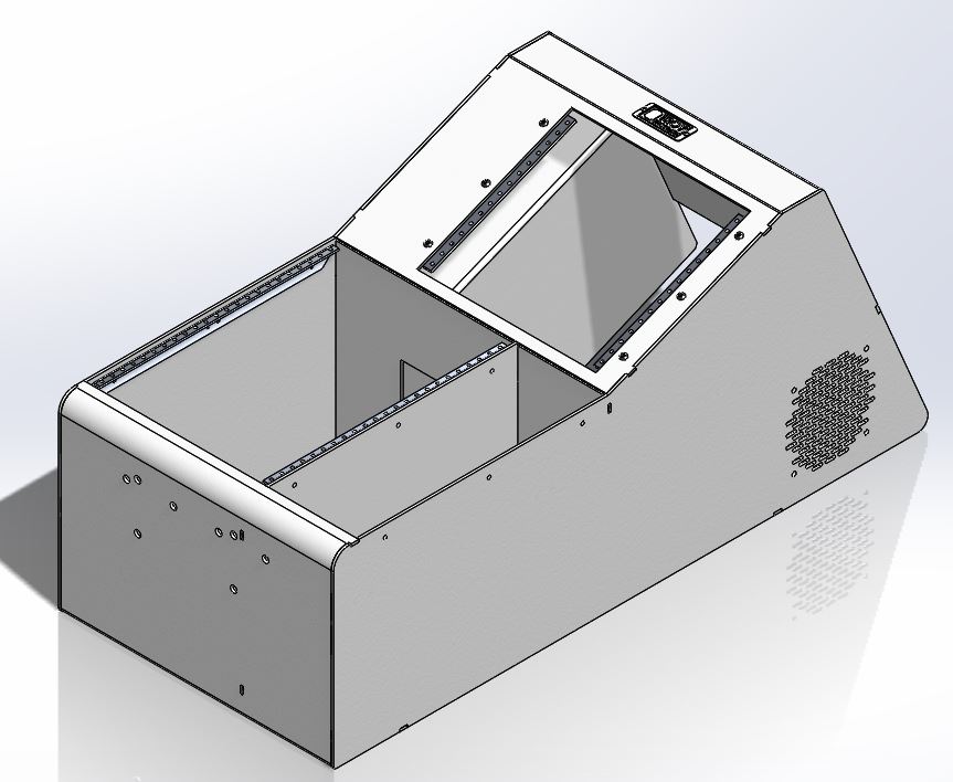 [CC-WBBP20-FS] - Universal 20" Wide-Body Floor Shift Console with Open Storage
