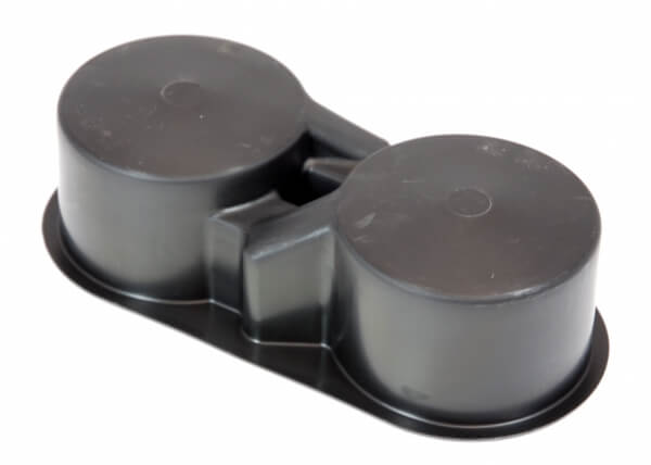 [CM001407] - Dual Cup Holder Insert Molded Plastic