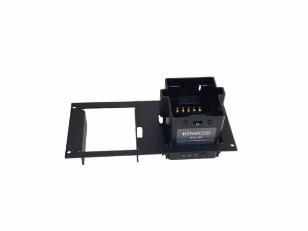 [C-EB40-KVC2-1P] - OBSOLETE – 1-Piece Equipment Bracket, 4" Mounting Space, Fits Two Kenwood KVC-23 Chargers
