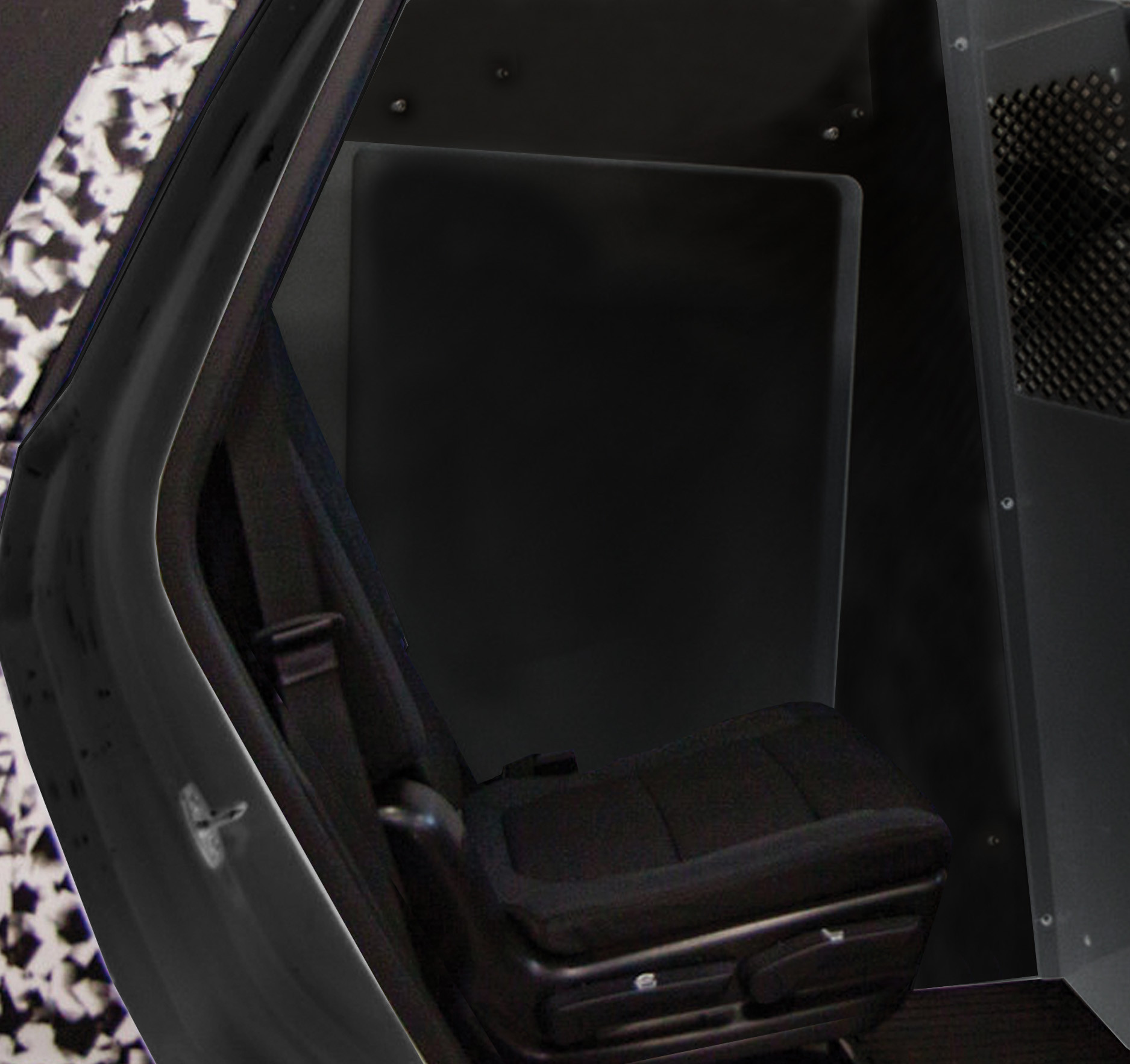 [K9-C26-PT-B] - K9 Prisoner Transport System For 2021-2024 Chevrolet Tahoe – Black