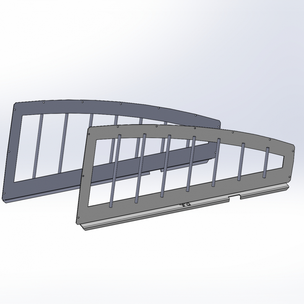 [WG-CH11-SET] - Dodge Charger Driver & Passenger-side Vertical Bar Window Guard