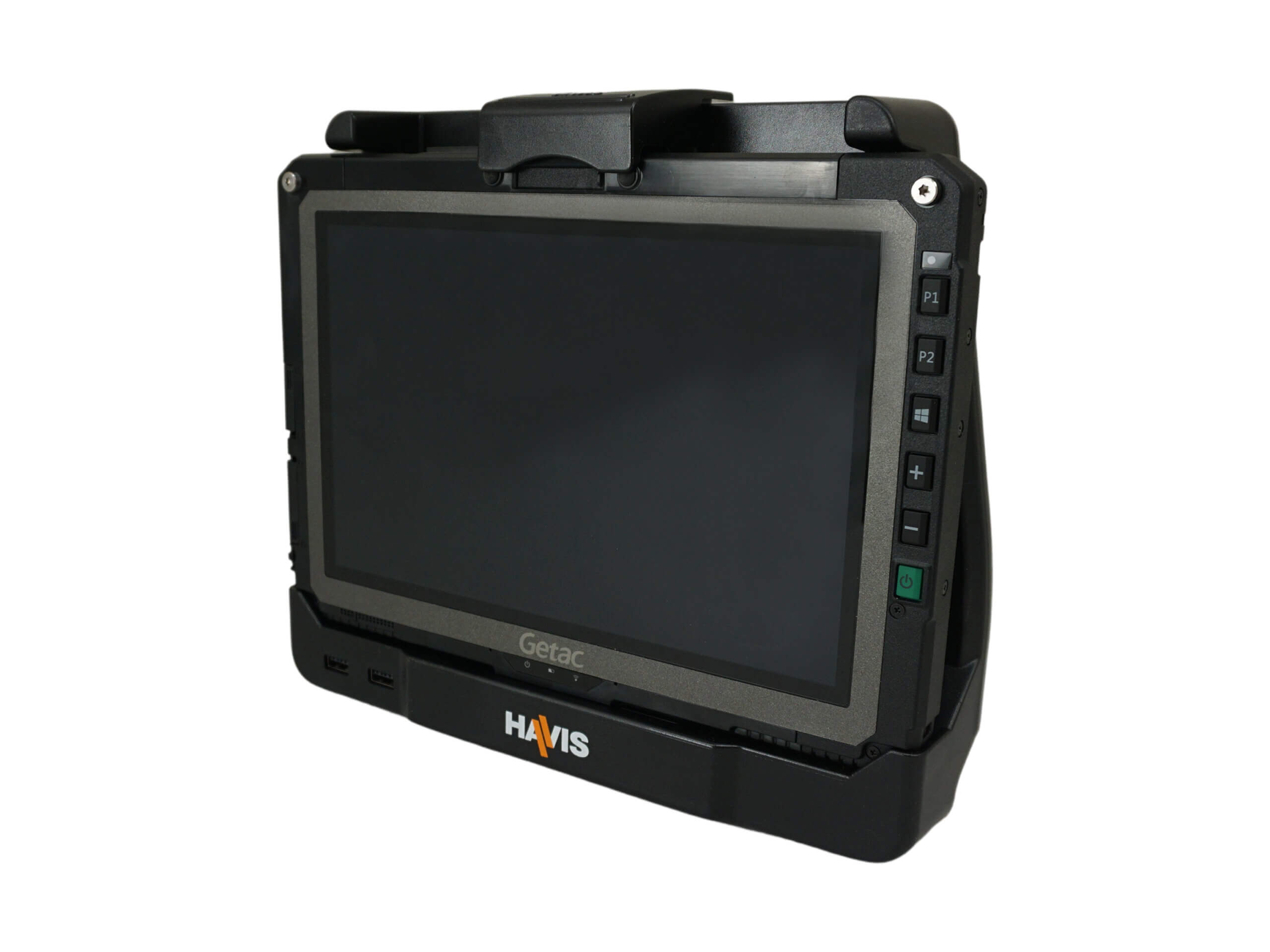 [PKG-DS-GTC-1106-3] - Package – Cradle For Getac UX10 Tablet With Pass-Thru Antenna Connections, External Power Supply & Power S