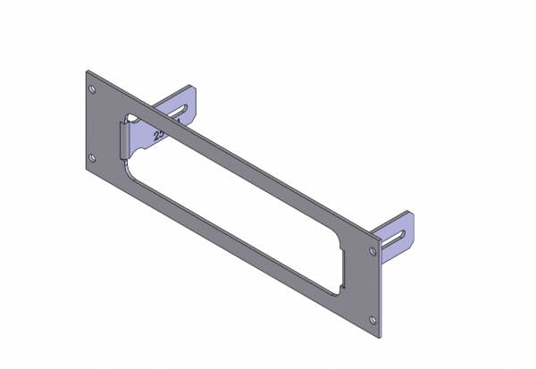 [C-EB25-T81-1P] - 1-Piece Equipment Mounting Bracket, 2.5" Mounting Space, Fits Kenwood TK-8180, TK-7180, TK-7160, TK-8160