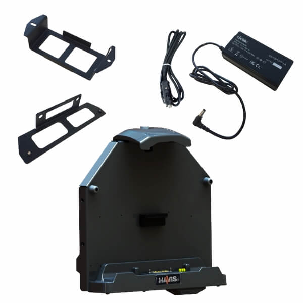 [PKG-DS-GTC-806-3] - Package – Cradle For Getac A140 Rugged Tablet With Triple Pass-Thru Antenna Connections, External Power Sup