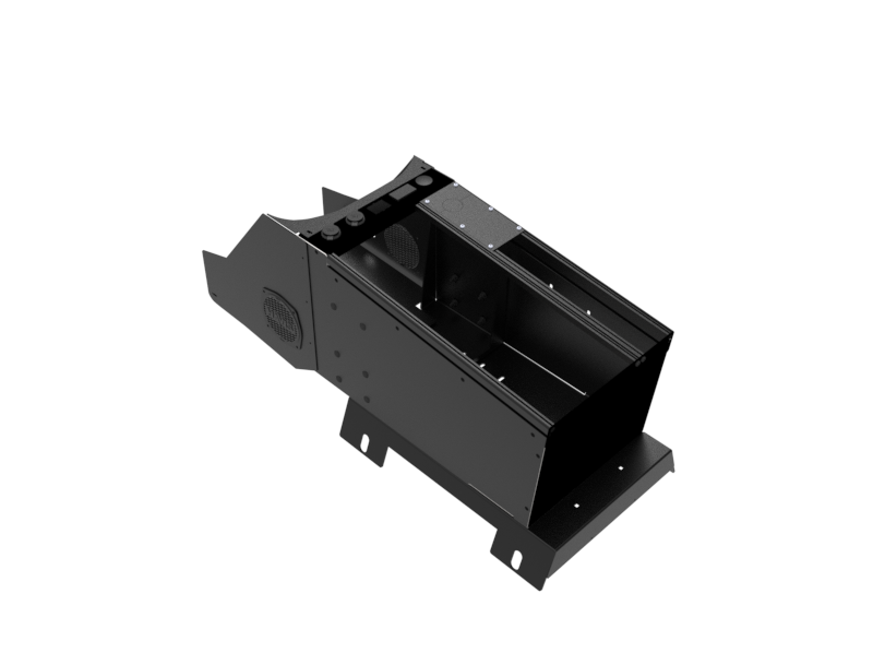 [C-VSW-2000-TAH-2] - Vehicle-Specific 20" Wide Flat Console for 2015-2020 Chevrolet Tahoe Police Pursuit Vehicle (PPV) & 2015-20