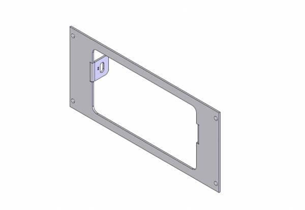 [C-EB40-WS2-1P] - 1-Piece Equipment Mounting Bracket, 4" Mounting Space, Fits Whelen 295HFS Series