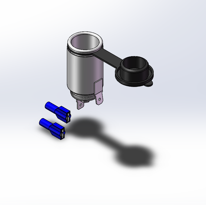 [L3-AP1SET] - 12 Volt DC Power Outlet with Cap