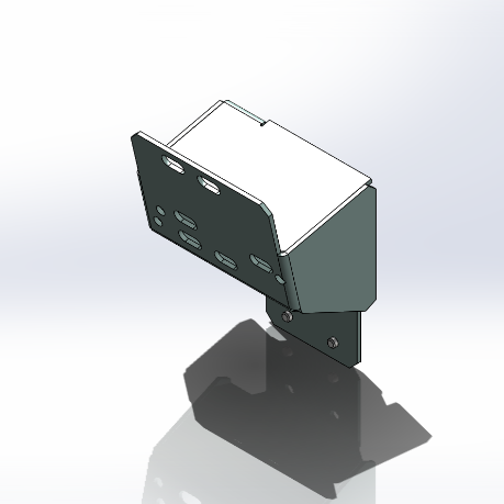 [GM-B-OP-SC5-BKT] - Handcuff Style Weapon Lock Bracket with More Pitch for AR Style Rifles with Bolt-On Accessories