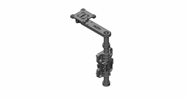 [PKG-MD-ARM-0600] - Package – Swivel Arm & Side Pole Mounts With 6" Base