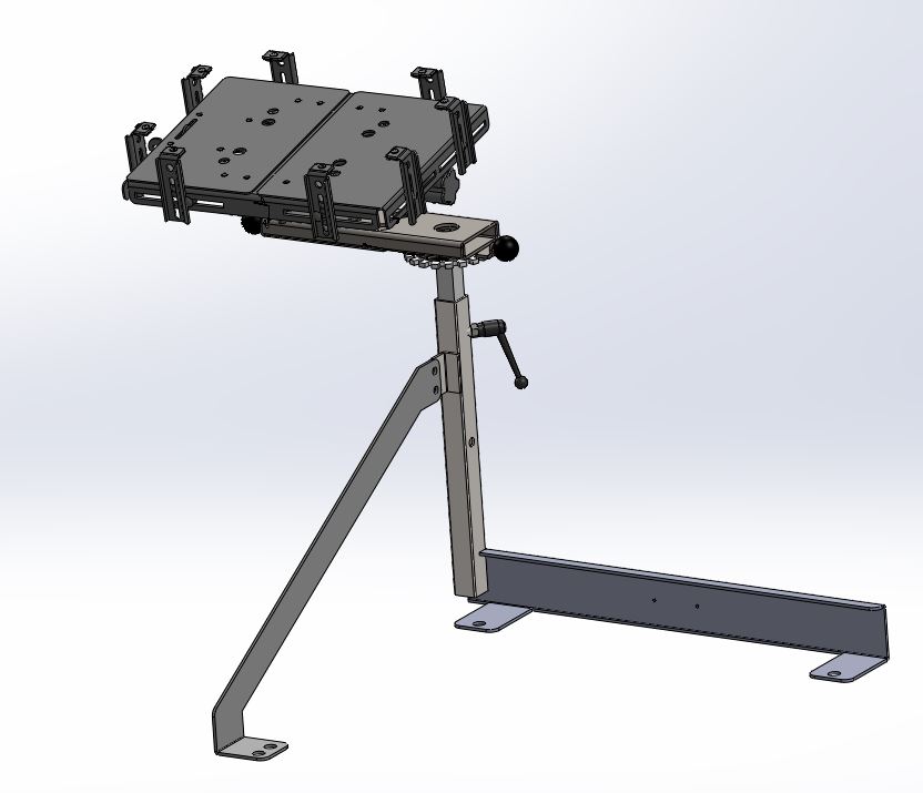 [CM-PSCH-SA-LT17] - Dodge Charger Passenger Seat Computer Mount with Rotating Swing-Arm & Standard Laptop Tray