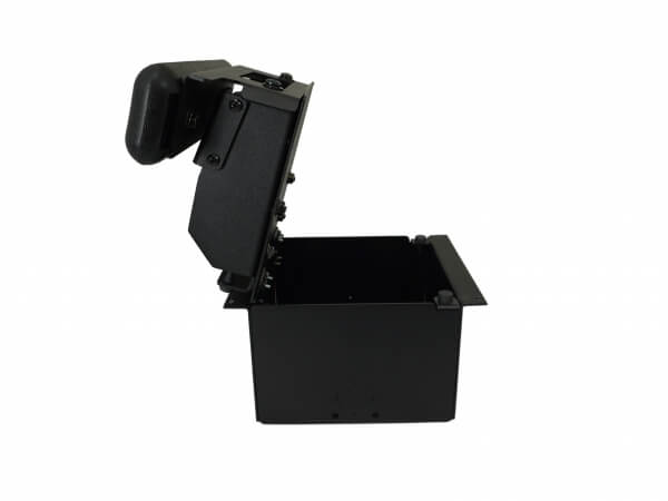 [C-ARPB-145] - Zebra ZQ520 & ZQ521 Printer Mount with Accessory Pocket & Short Armrest