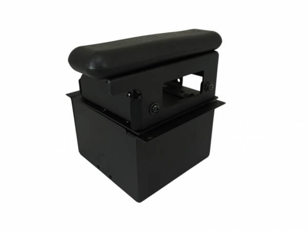 [C-ARPB-145] - Zebra ZQ520 & ZQ521 Printer Mount with Accessory Pocket & Short Armrest