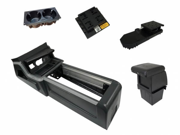 [PKG-VSX-1800-INUT-PM-1] - Package – VSX Console with Front PocketJet 6 & 7 Printer Mount for Laptop Docking Stations for 2020-2