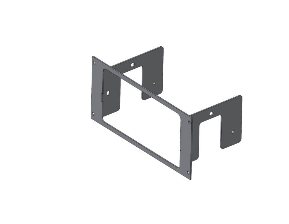 [C-EB40-WCS-1P] 1-Piece Equipment Mounting Bracket, 4" Mounting Space, Fits Whelen Core-S Control System