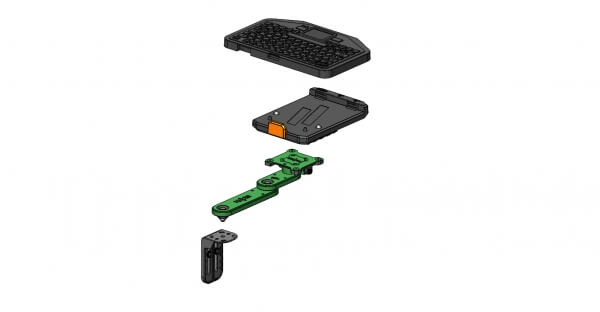 [PKG-KBM-108-1] - Premium Package – USB Keyboard With Mount (Emergency Key)