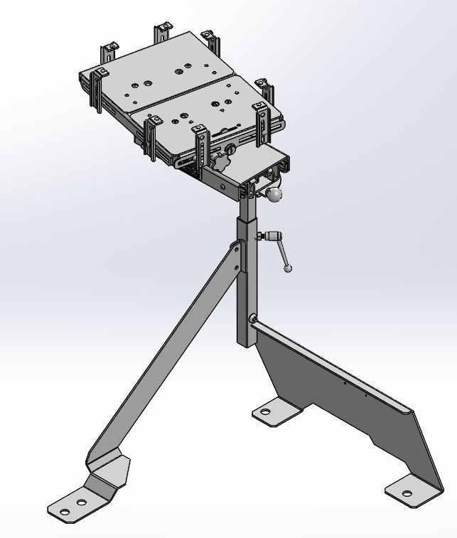 [CM-F15-SL-LT17] - Ford Trucks F150 – F250 Passenger Seat Computer Mount with Rotating & Extendable Slide-Arm & Standard Laptop Tray