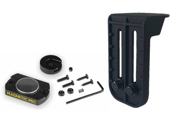 [C-MMSU-L] - Magnetic Mic Clip with Side Mount Bracket