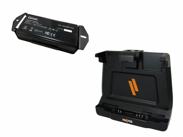 [DS-GTC-1306-3] - Cradle For Getac ZX10 Tablet With Triple Pass-Thru Antenna Connections & External Power Supply
