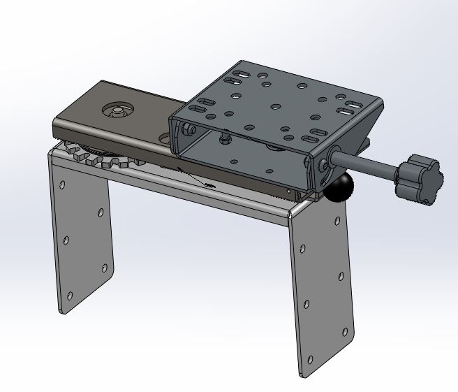 [CM-UMNT-SA-LED] - Console U-Mount Computer Mount with Rotating Swing-Arm