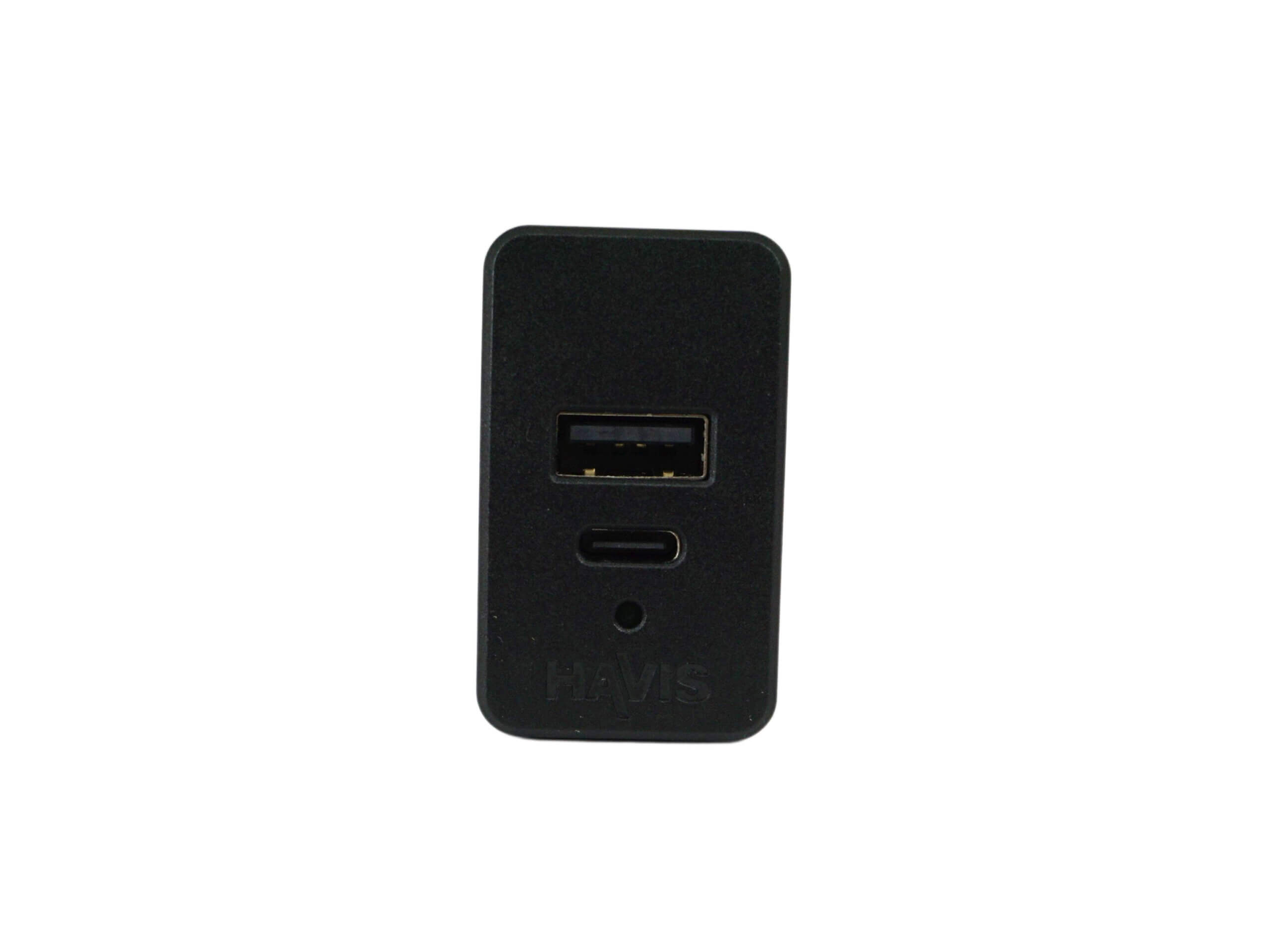 [C-USB-3] USB-C & USB Type A Dual Port Charger