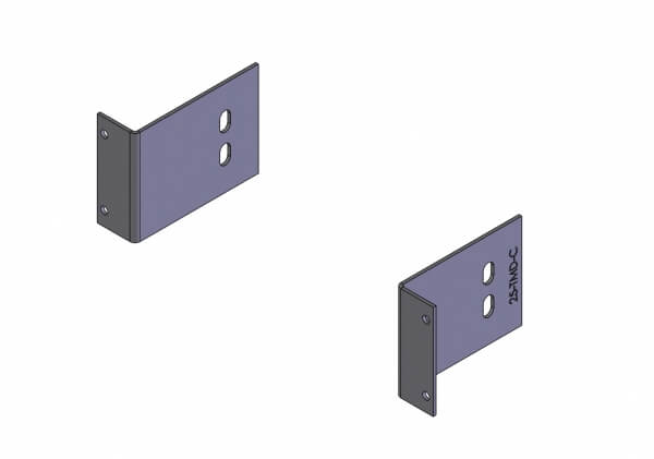 [C-EB25-TMD] - DISCONTINUED – 2-Piece Equipment Mounting Bracket, 2.5" Mounting Space, Fits Unitrol Touchmaster Delta