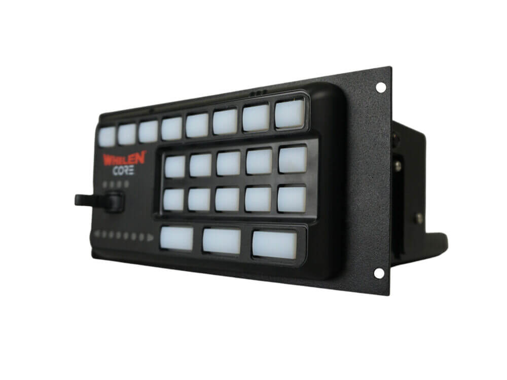[C-EB40-WCS-1P] 1-Piece Equipment Mounting Bracket, 4" Mounting Space, Fits Whelen Core-S Control System