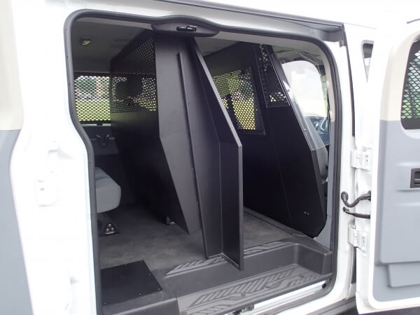 [P-MID-2] - Middle partition for 2015-2024 Ford Transit window van with Low Roof and side swing out or sliding doors
