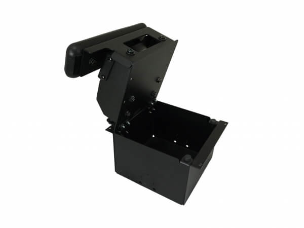 [C-ARPB-145] - Zebra ZQ520 & ZQ521 Printer Mount with Accessory Pocket & Short Armrest