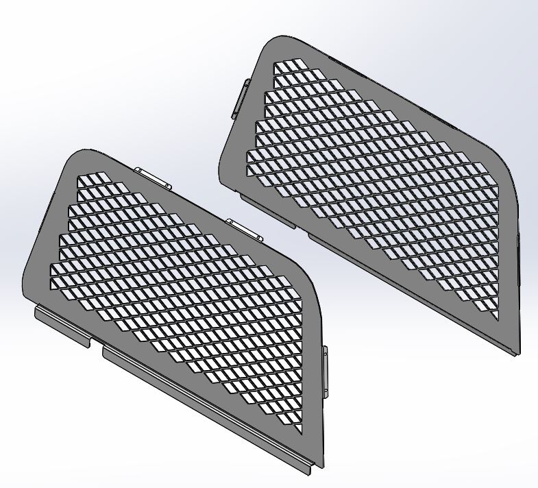 [AC-EXP18-SET] - Ford Expedition Driver and Passenger Side Diamond-Punched Window Guards