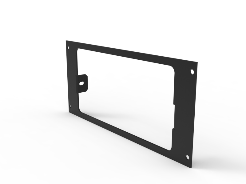 [C-EB40-CCS-1P] - 1-Piece Equipment Mounting Bracket, 4" Mounting Space, Fits Whelen Cencom CCSRN, CCSRNTA, MPC03, & CCTL7 Core