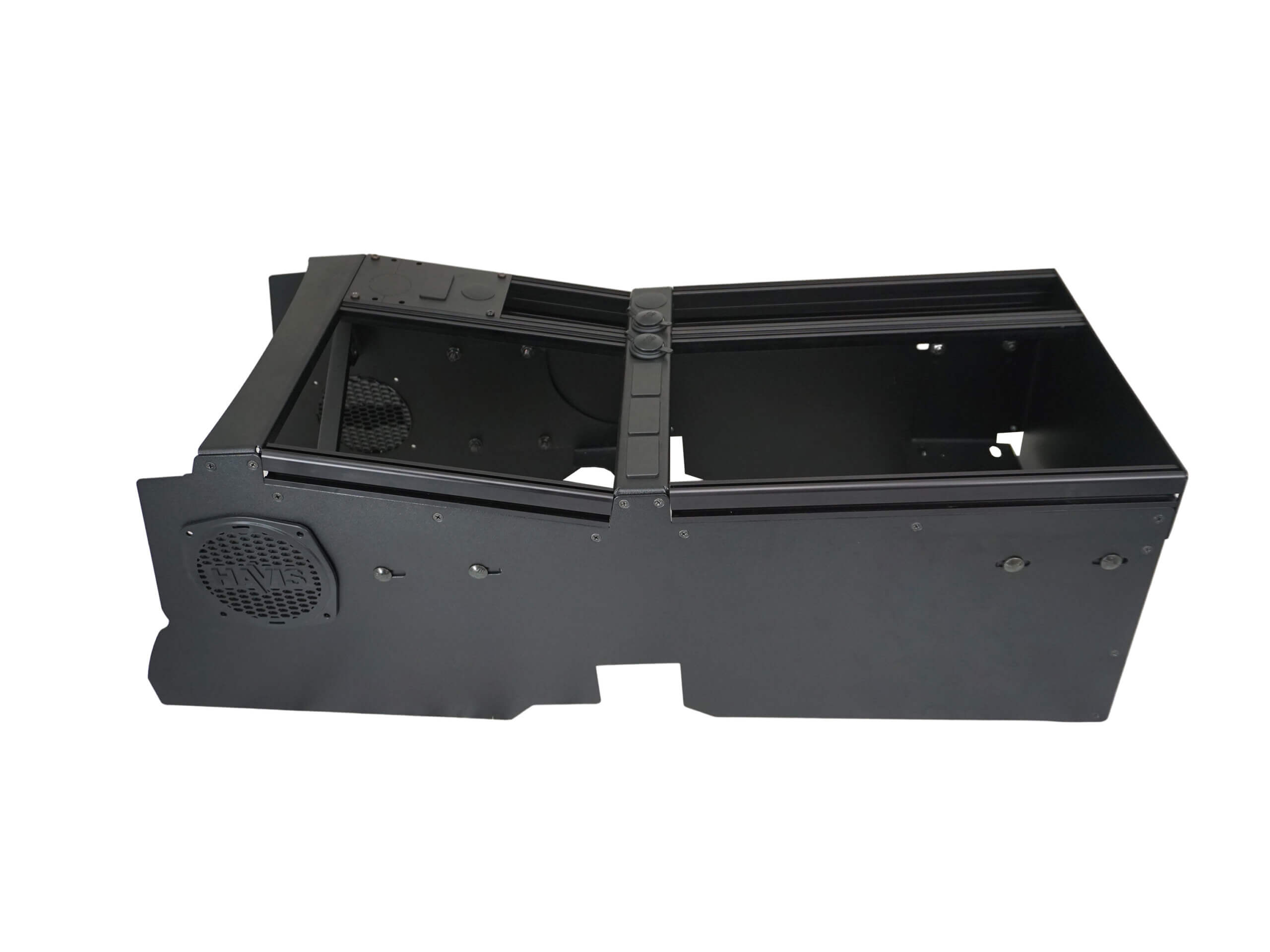 [C-VSW-1014-RAM] Vehicle-Specific 24" Wide Angled Console for 2022-2024 RAM DJ 2500 without Manual Transfer case shifter and OEM