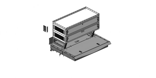 [SBX-PK3-C01-02-256-T2] - Premium 2-Drawer Package with Trunk Trays for 2021-2024 Chevrolet Tahoe with Havis K9-XL or K9-PT