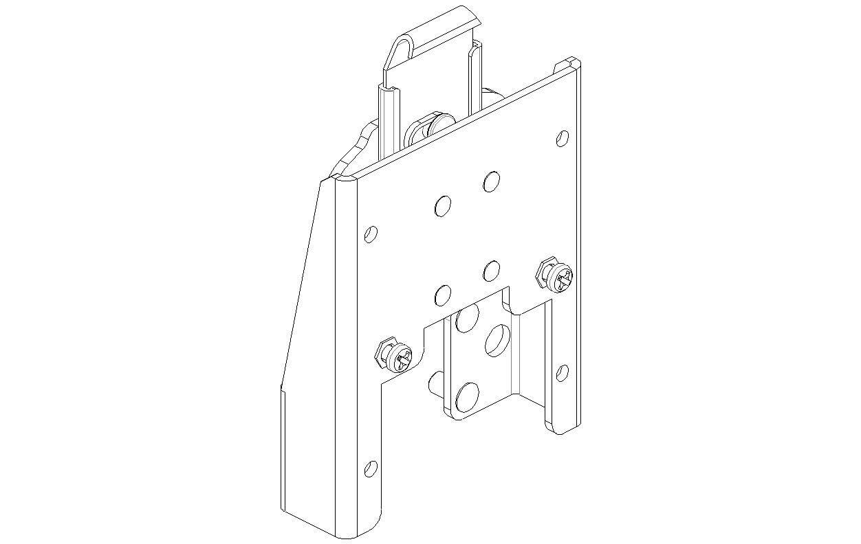 [C-MM-216] - OBSOLETE – Monitor Adapter Plate Assembly, Datalux, TX4